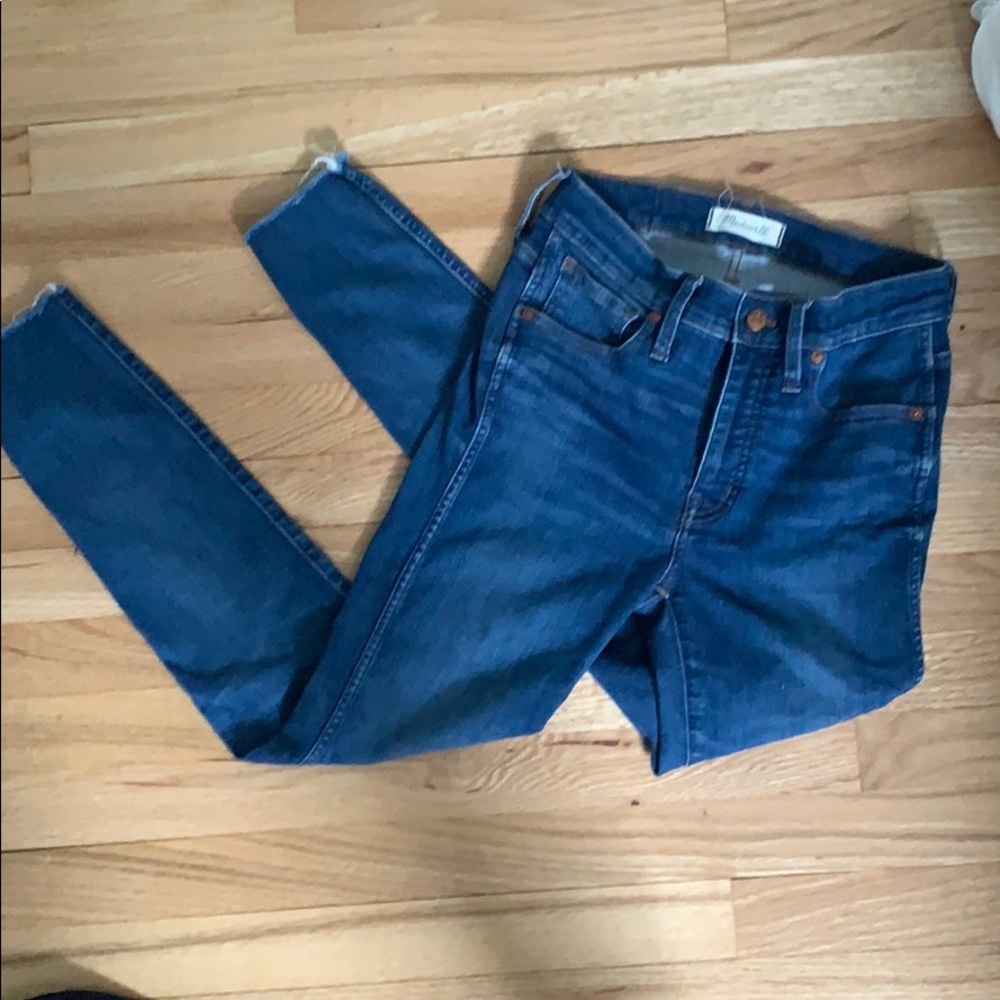 Madewell 9” high rise skinny jeans